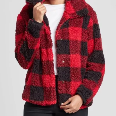 Sherpa Heartland Red Plaid Jacket