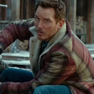 Chris Pratt  Jurassic World Dominion Shearling Jacket