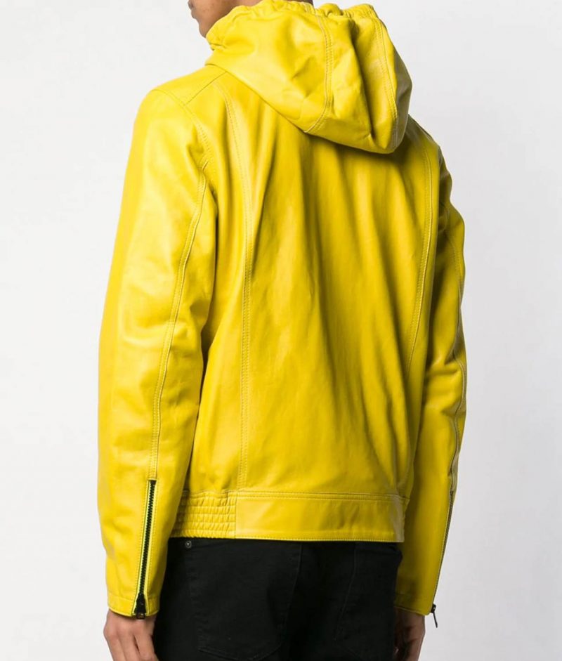 Yellow Hooded Jacket for Men