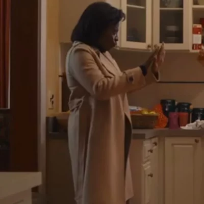 Michelle Obama The First Lady Beige Coat