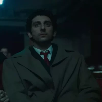 Pietro Castellitto Robbing Mussolini Coat