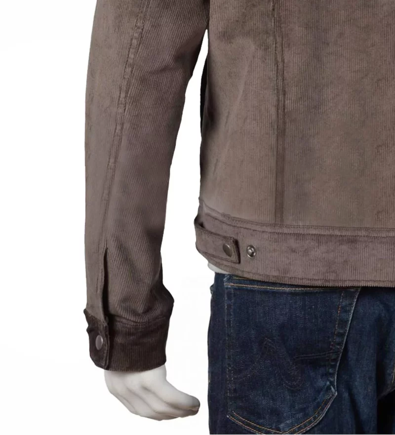 John Dutton Kevin Costner Yellowstone Brown Corduroy Jacket