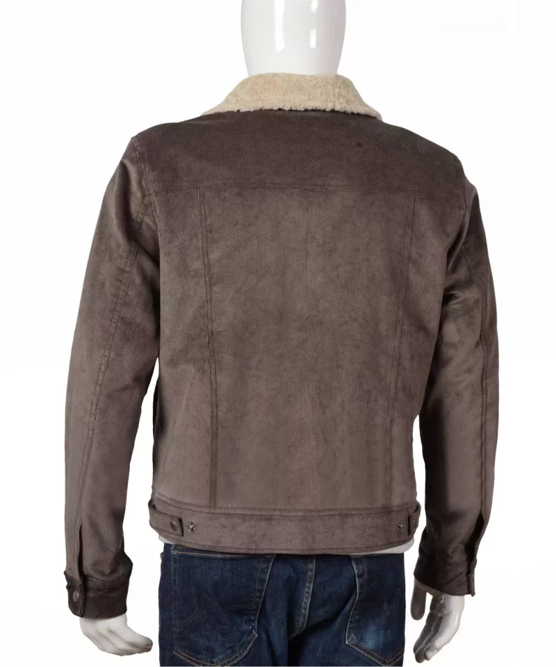 John Dutton Kevin Costner Yellowstone Brown Corduroy Jacket